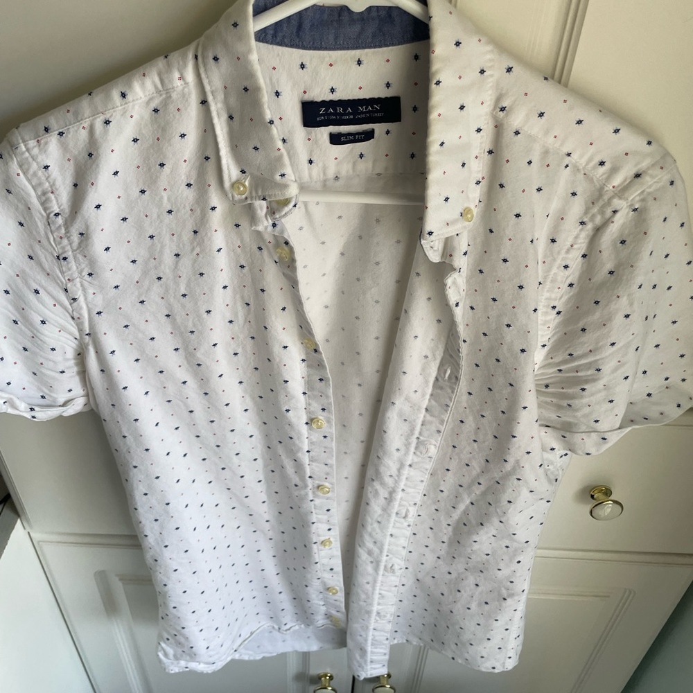 2 pack bundle of short sleeve button up shirts, XS, Zara and Topman